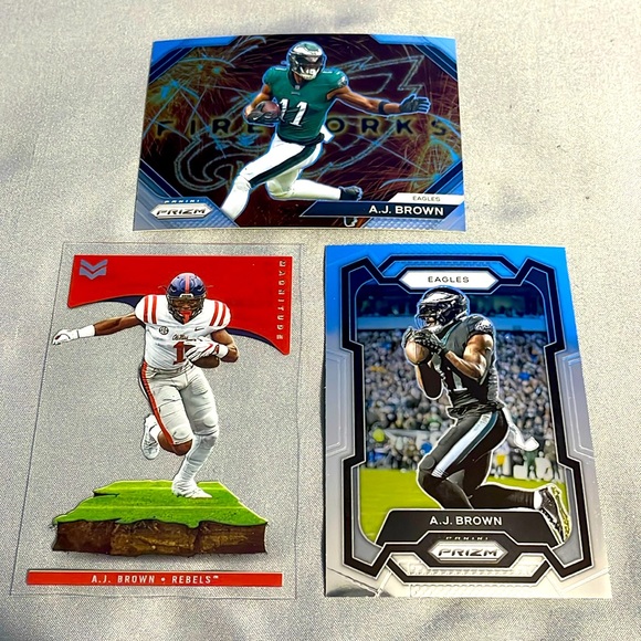 Aj Brown cards X3 - Picture 1 of 2